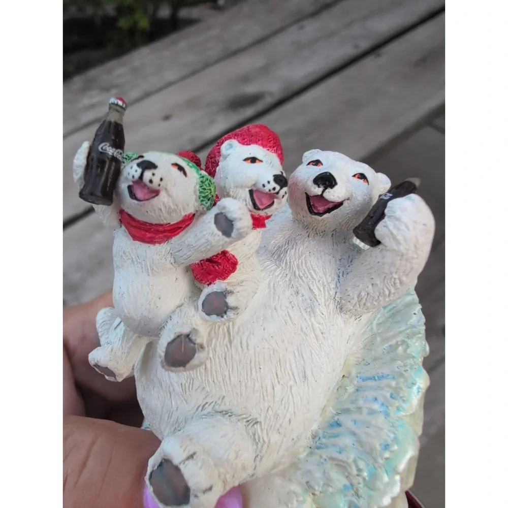 Vntg Franklin Mint Coca-Cola Polar Bears 